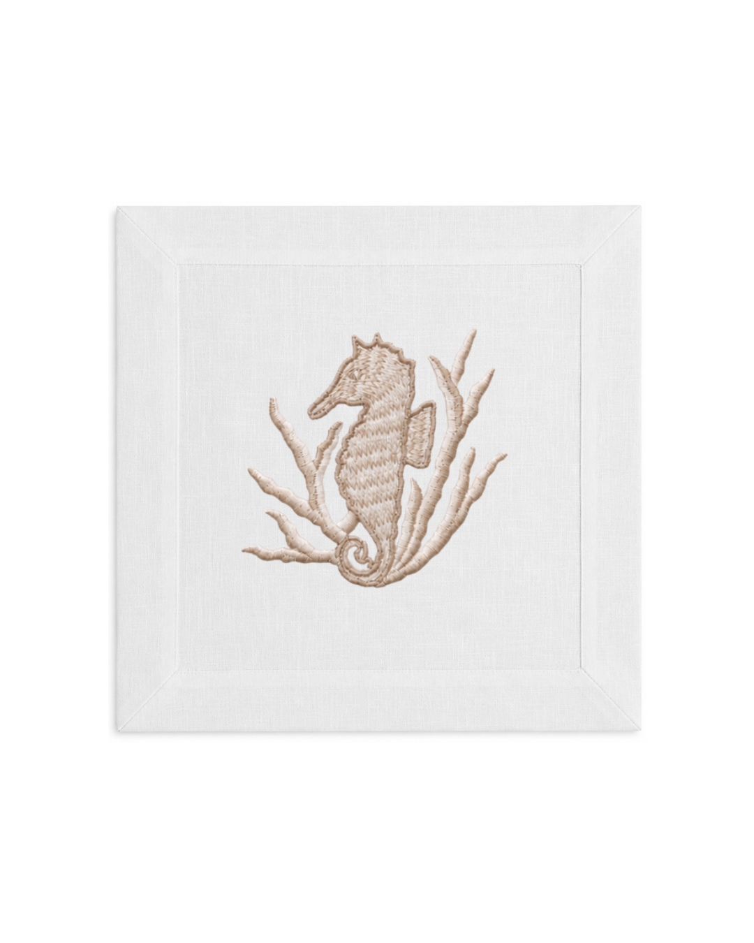 Bordado de Caballito de Mar | Beige