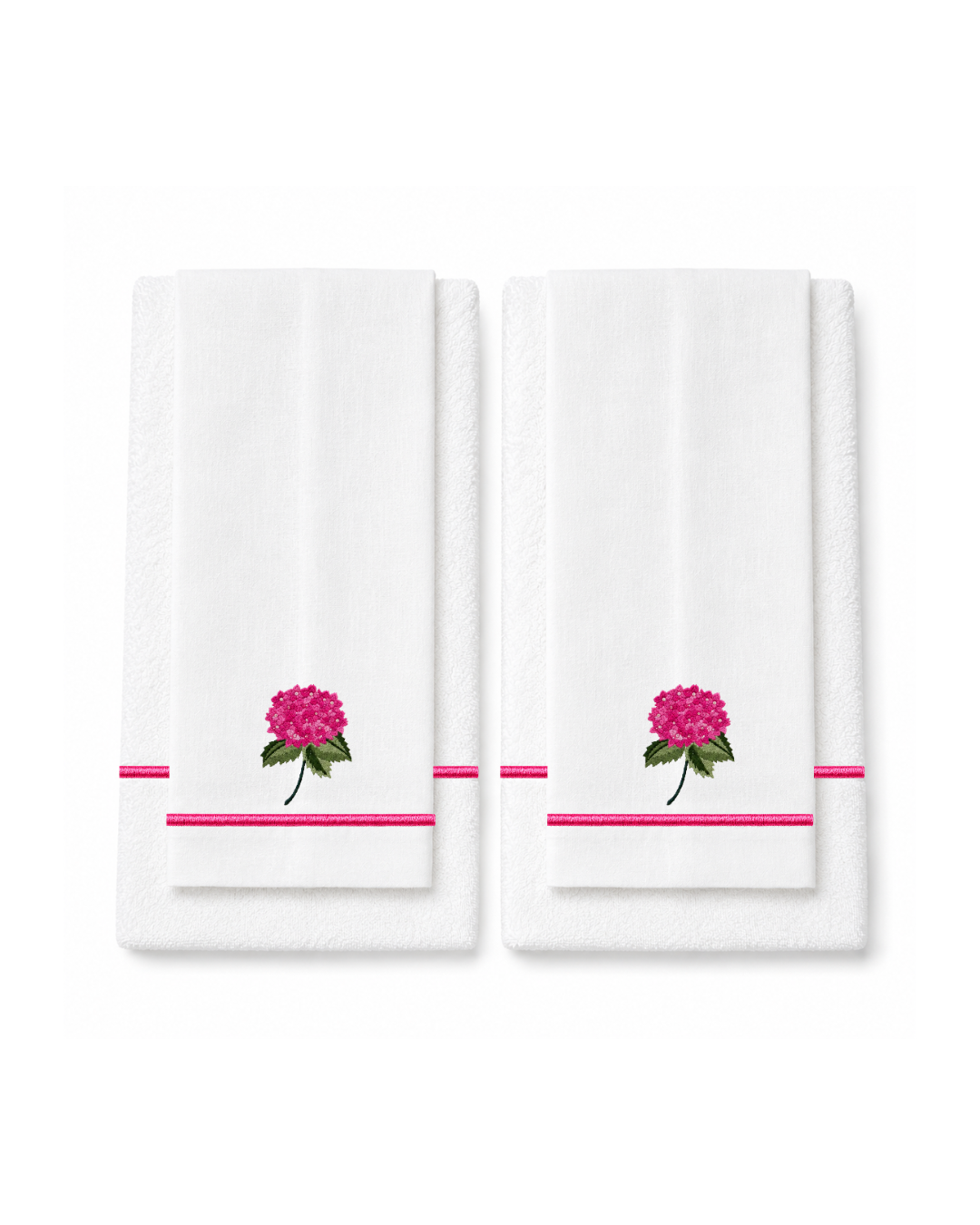 Bordado de Hortensia Rosa Mexicano