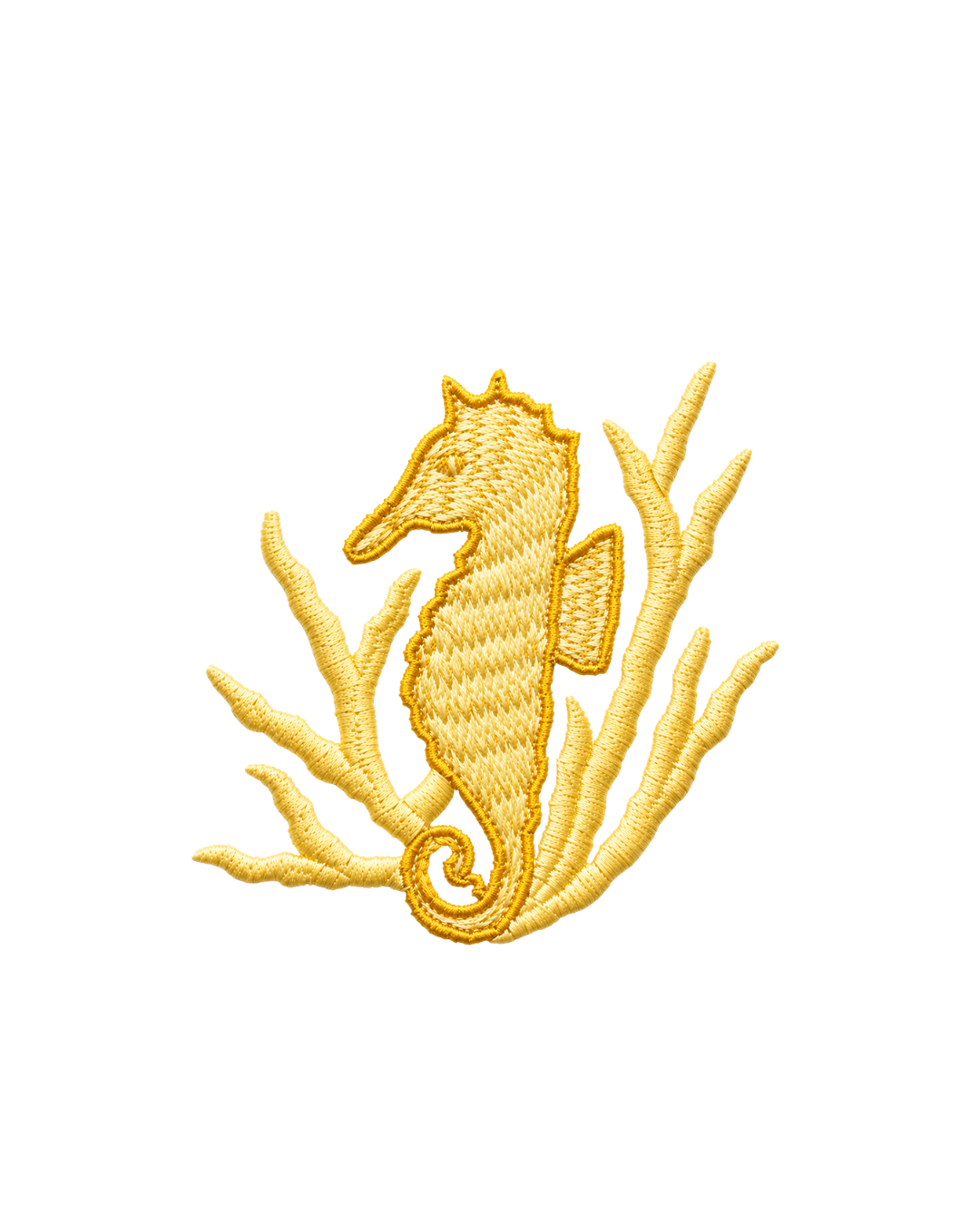 Bordado de Caballito de Mar | Amarillo