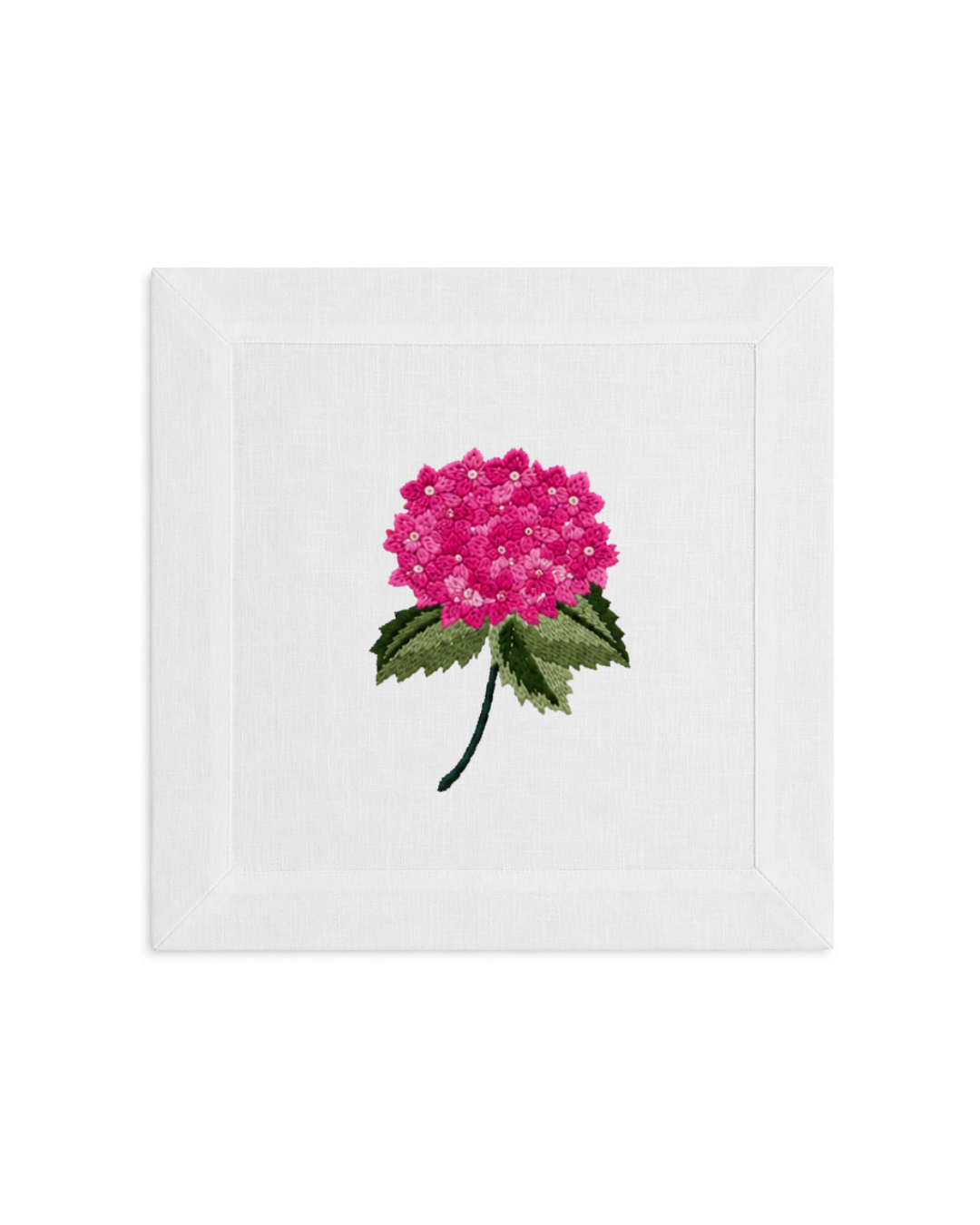Bordado de Hortensia Rosa Mexicano