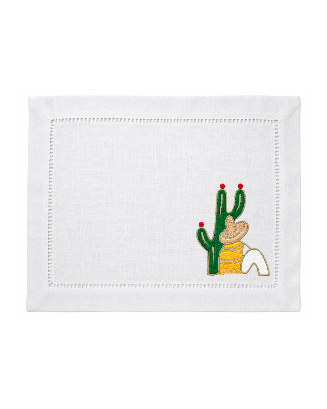 Bordado de Campesino con nopal l Amarillo