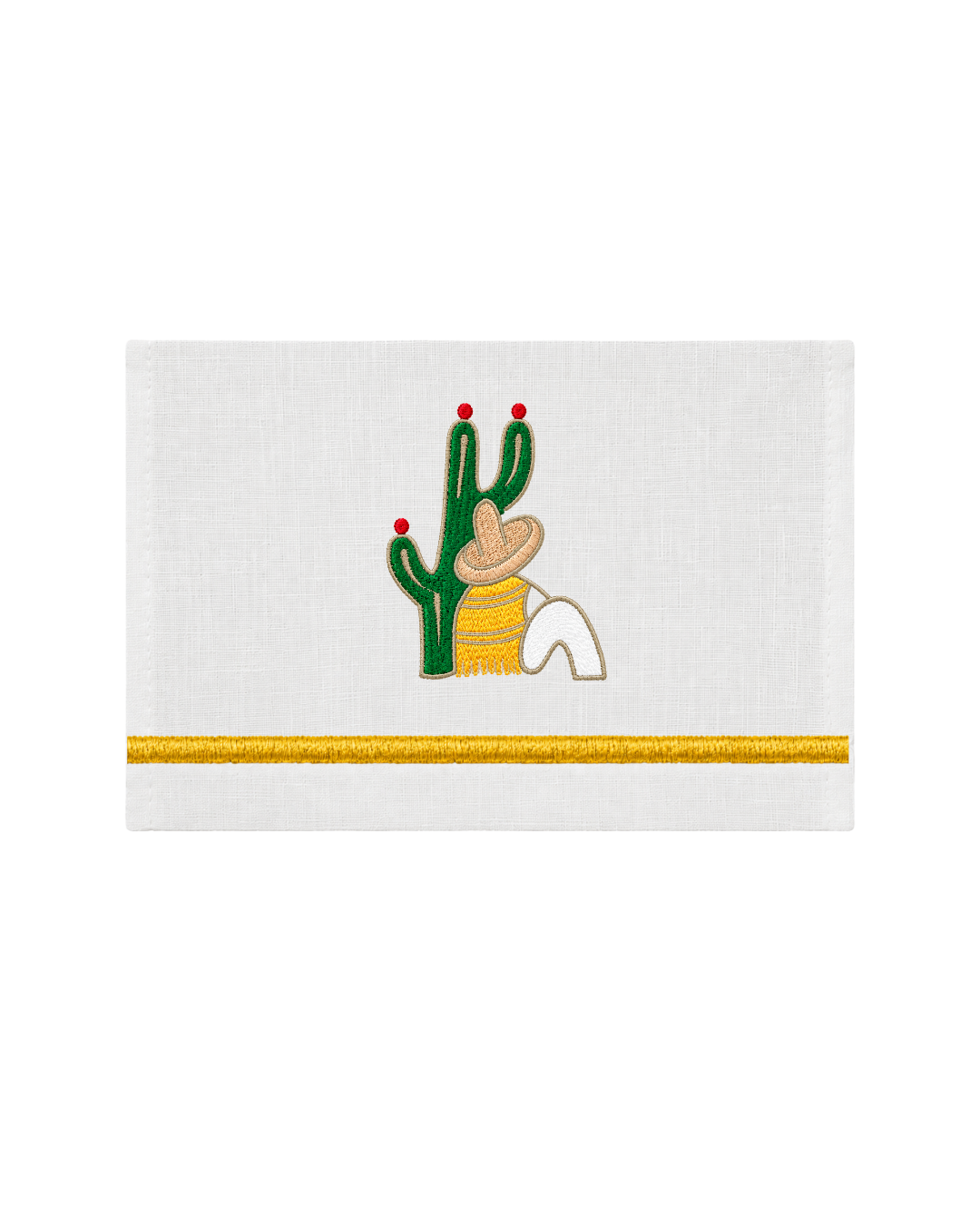 Bordado de Campesino con nopal l Amarillo
