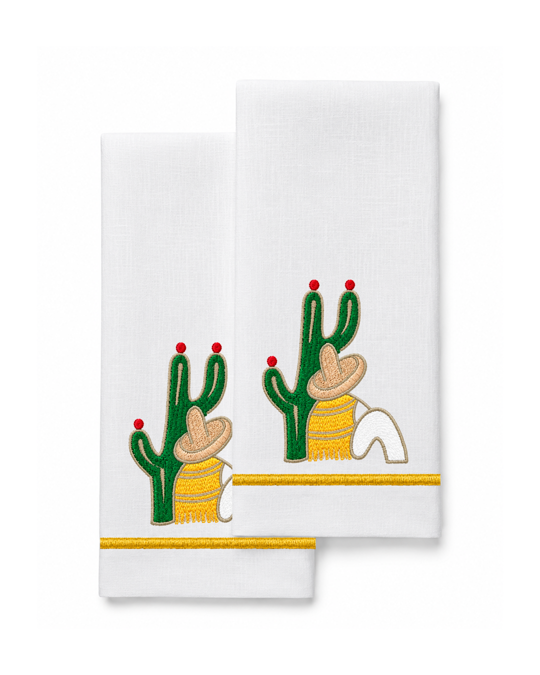 Bordado de Campesino con nopal l Amarillo