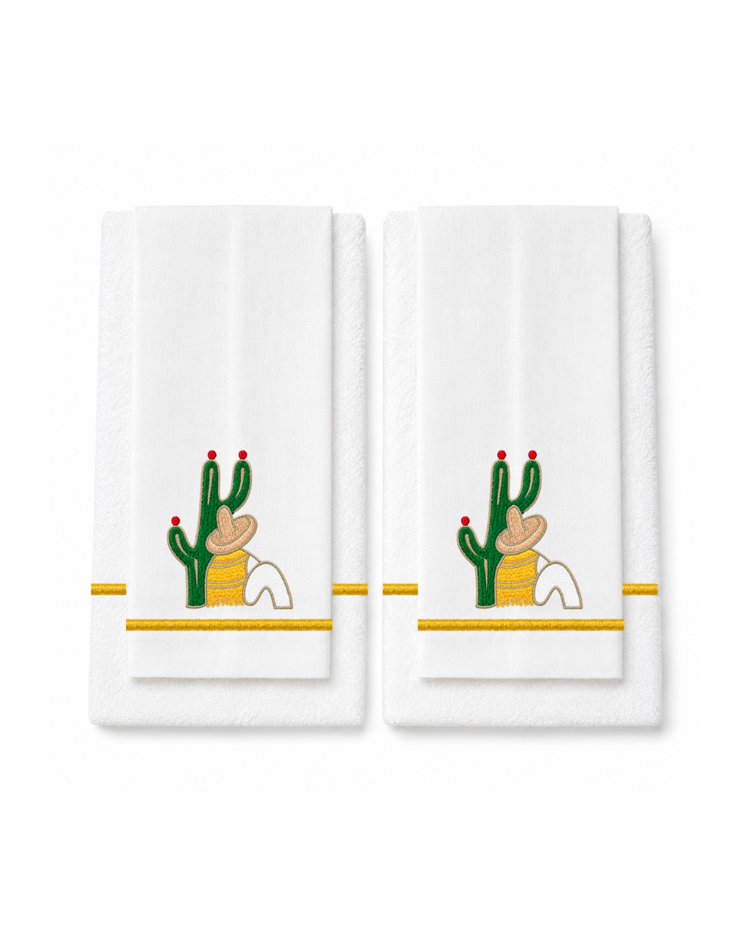 Bordado de Campesino con nopal l Amarillo