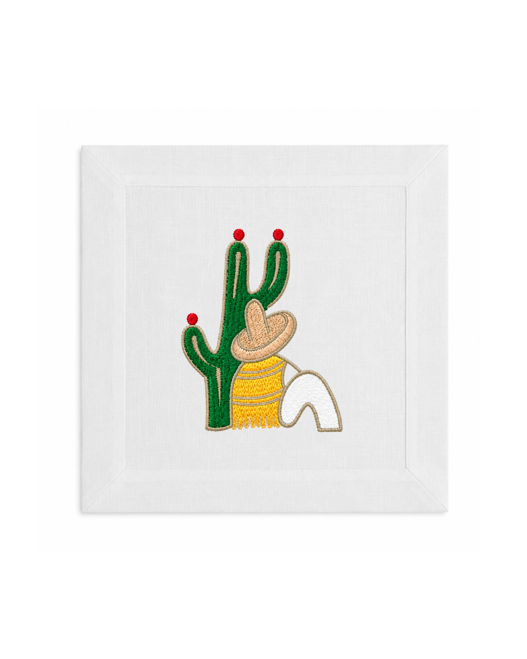 Bordado de Campesino con nopal l Amarillo