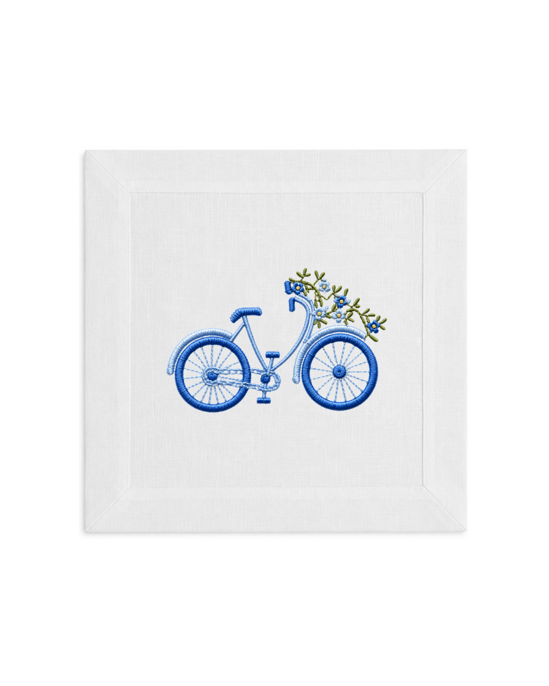Bicycle Embroidery l Blue