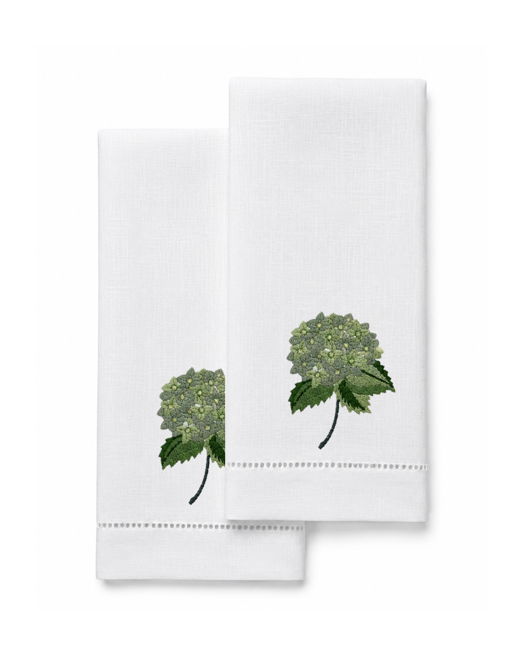 Bordado de Hortensia Verde