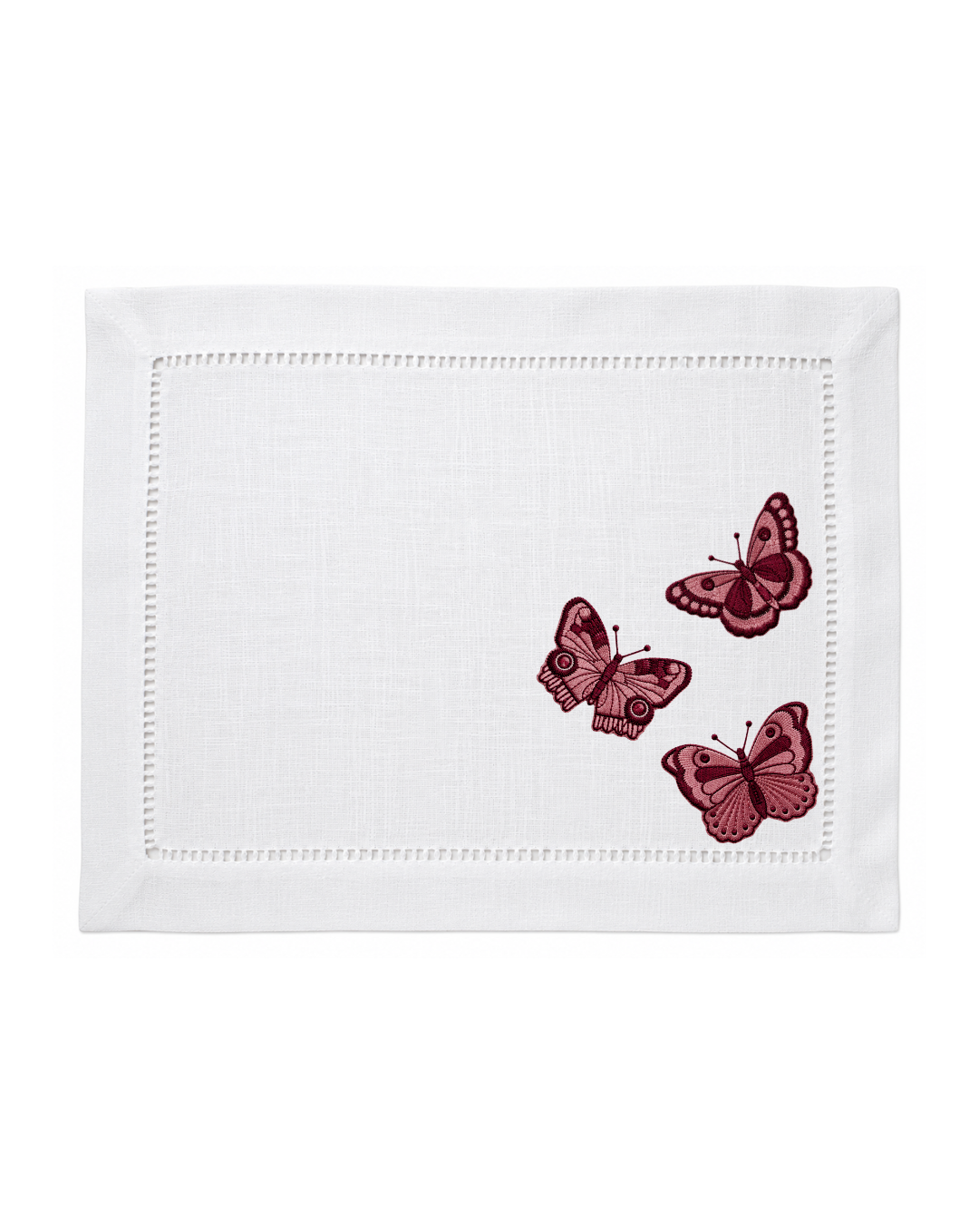 Bordado de Mariposas Vino
