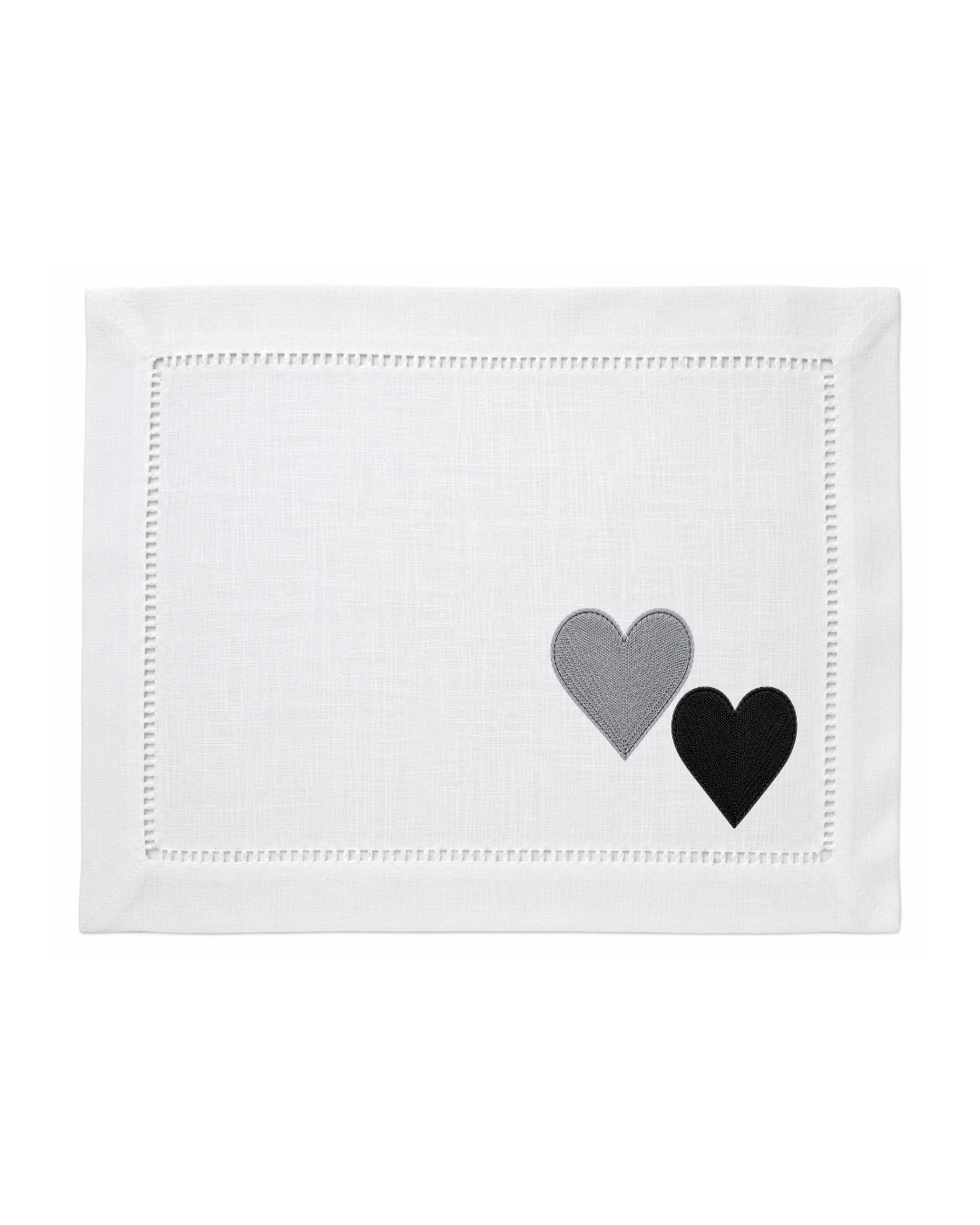 Bordado de Corazones l Negro