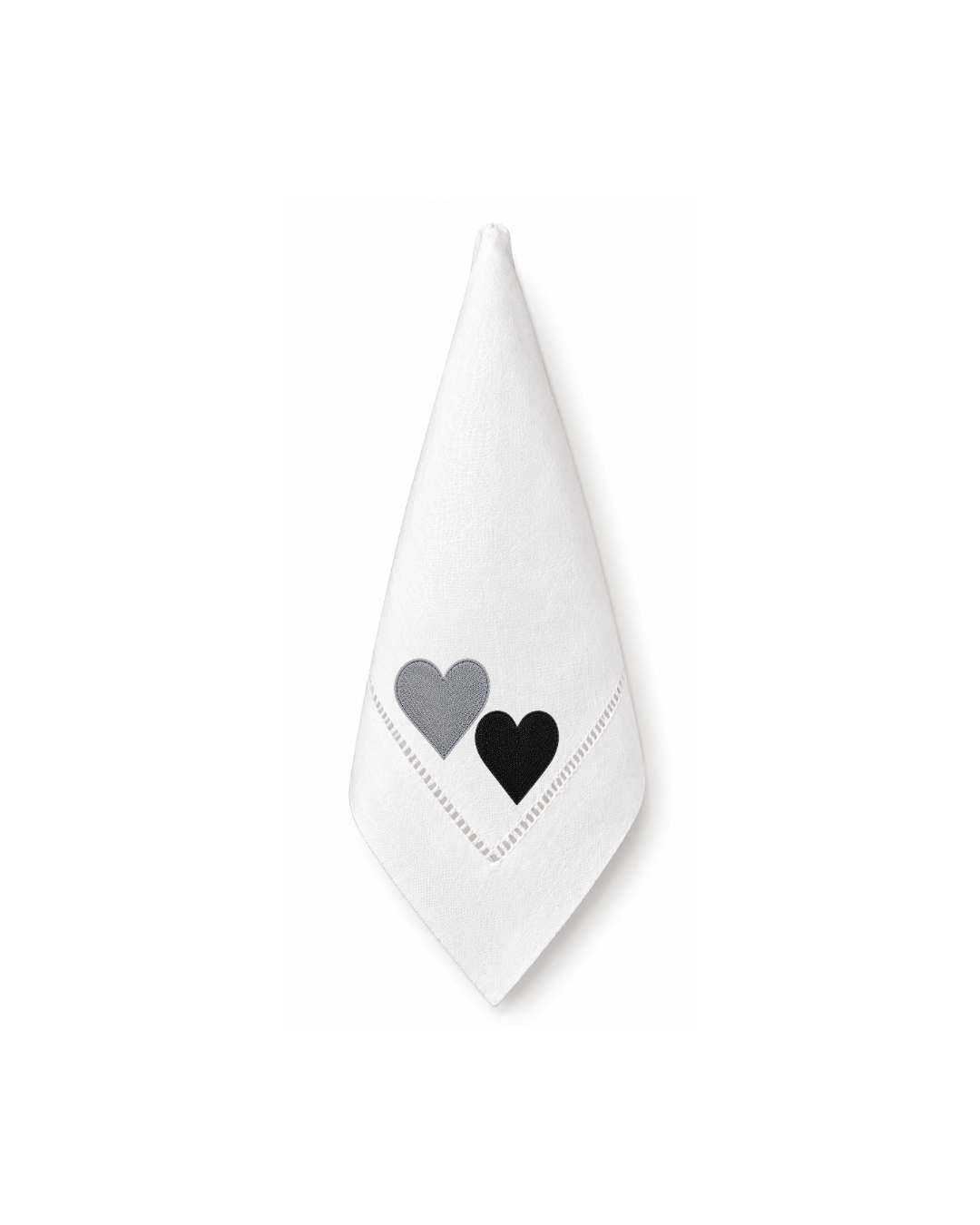 Bordado de Corazones l Negro