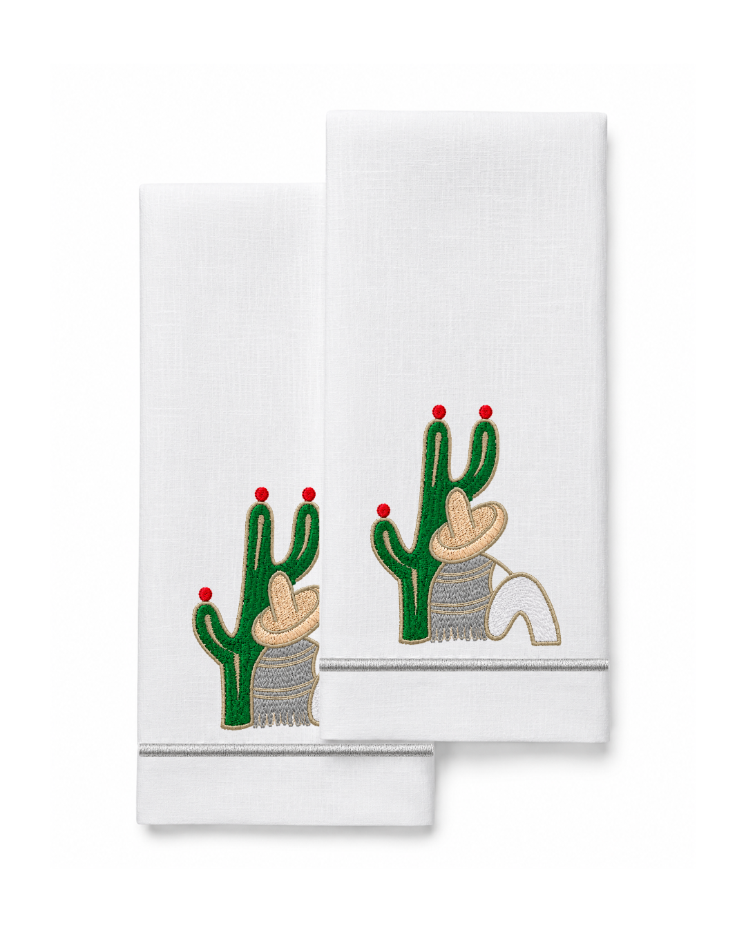 Bordado de Campesino con nopal l Gris