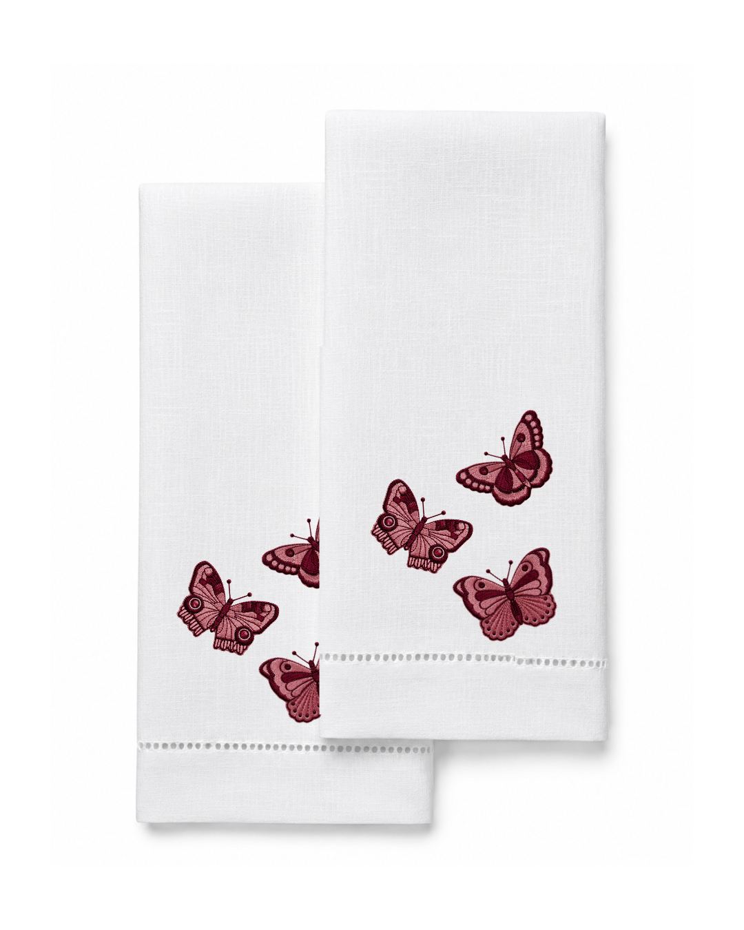 Bordado de Mariposas Vino