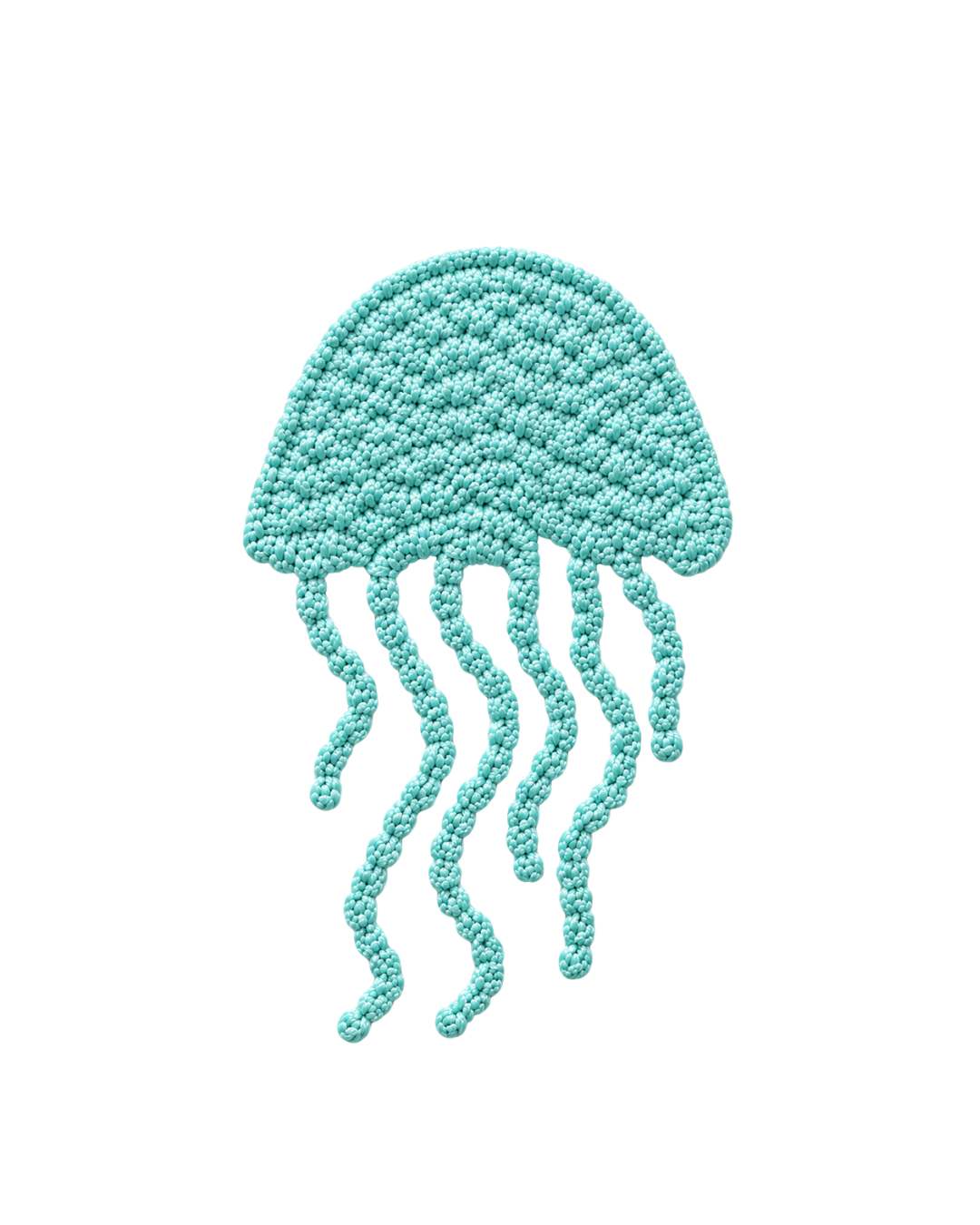 Bordado de Medusa l Azul Aqua