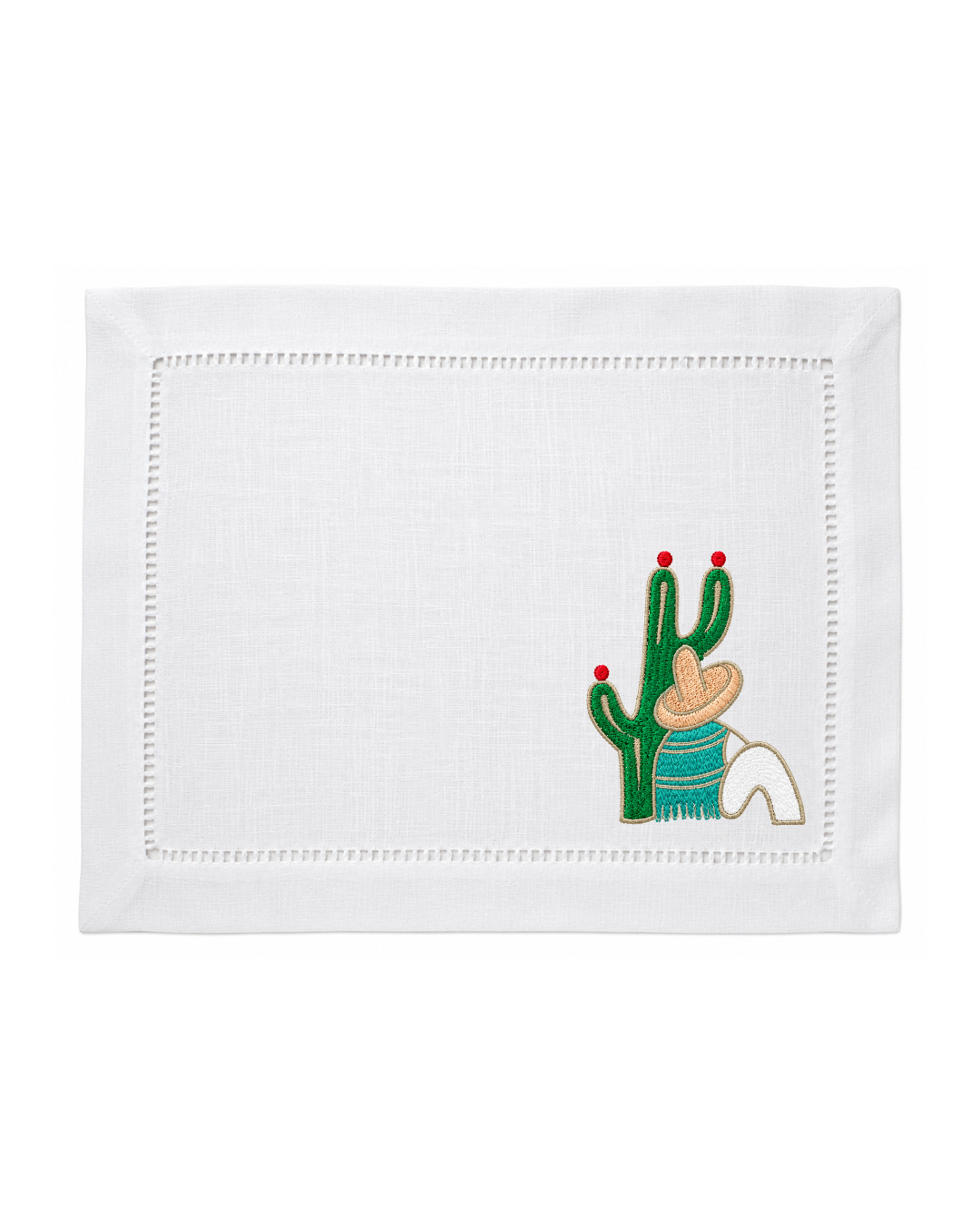 Bordado de Campesino con nopal l Aqua