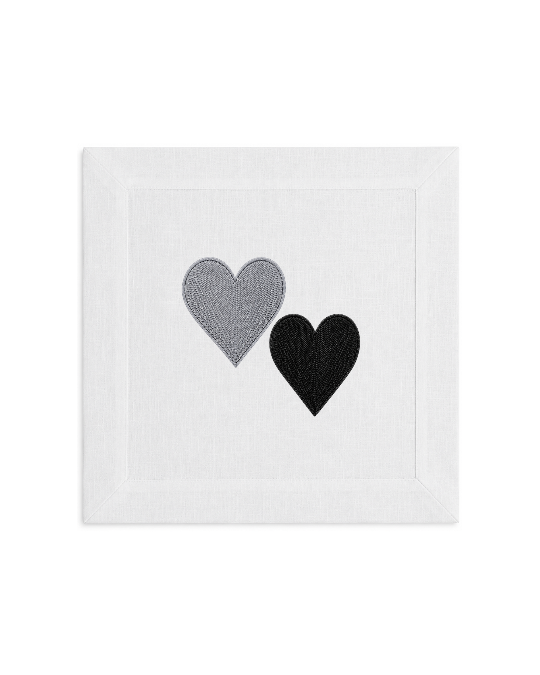 Bordado de Corazones l Negro