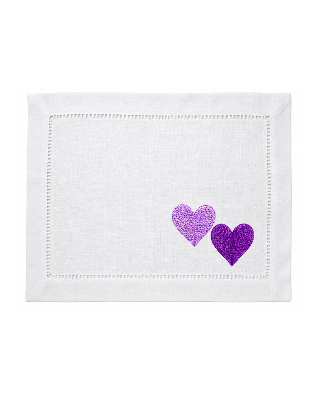 Bordado de Corazones l Morado