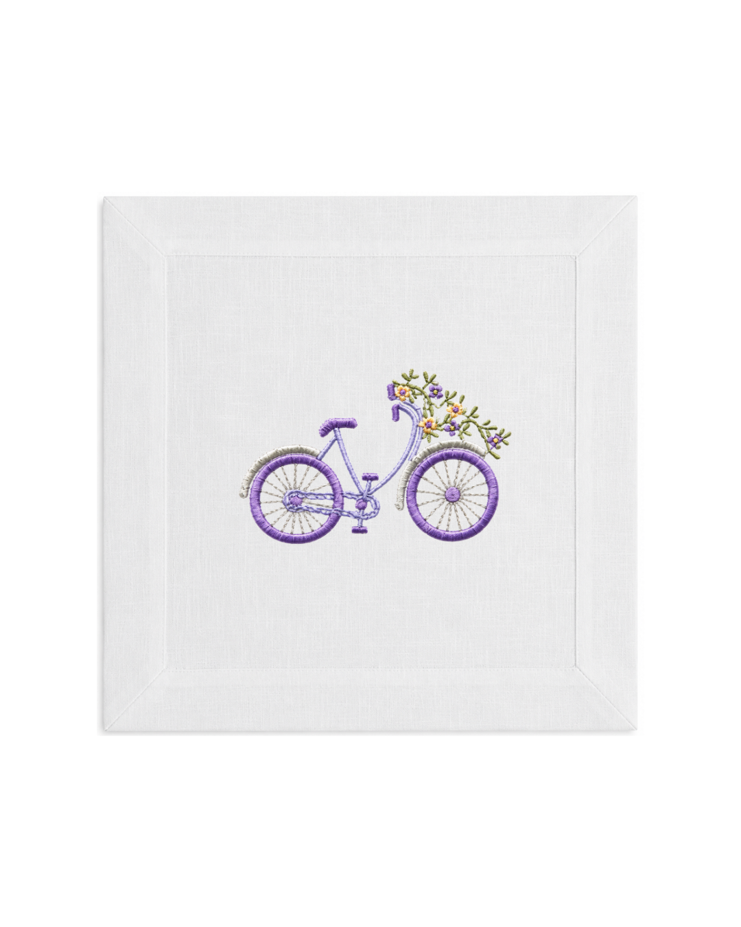 Bicycle Embroidery l Lilac