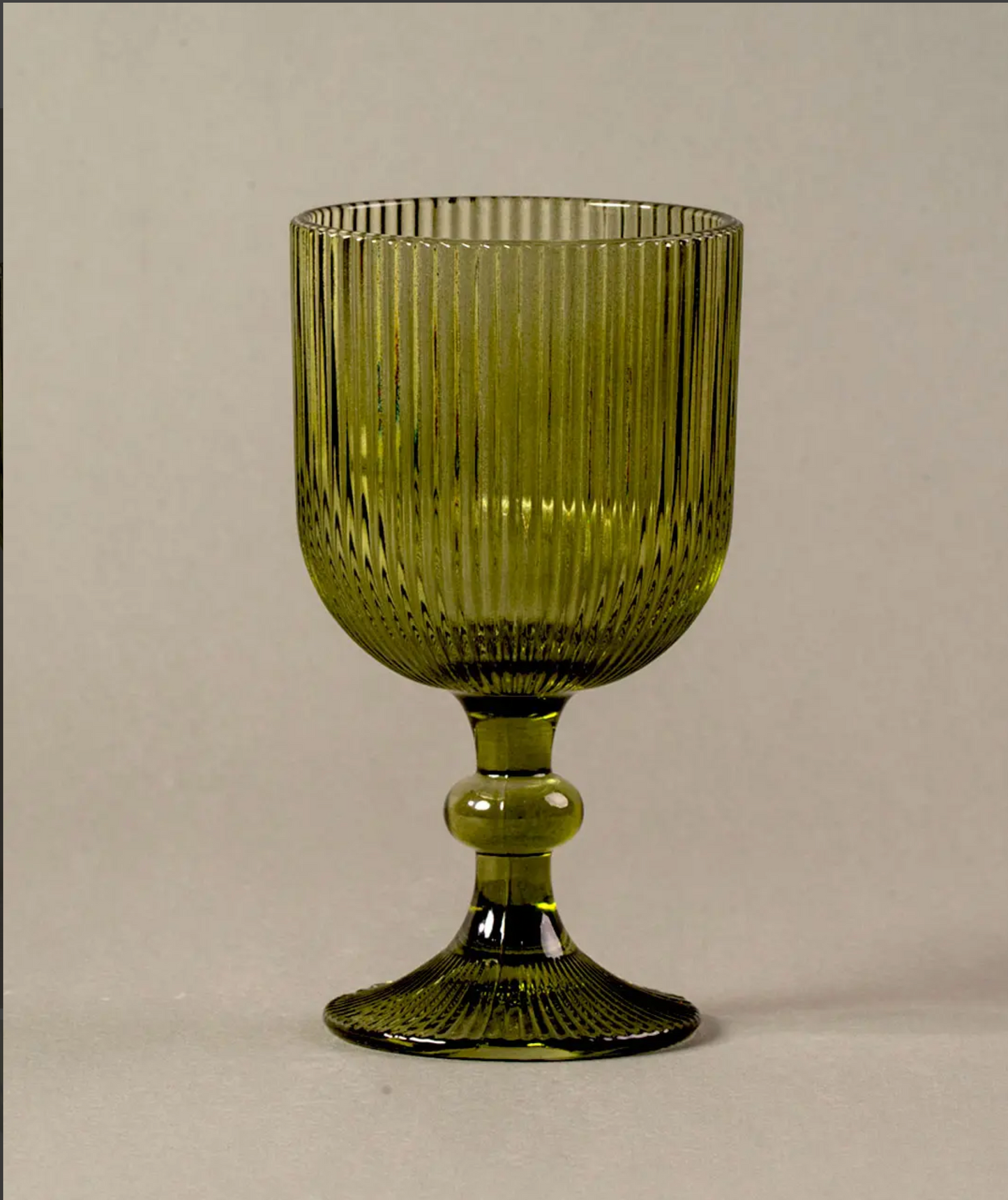 Juegos de 4 Copas con lineas l Color Olivo