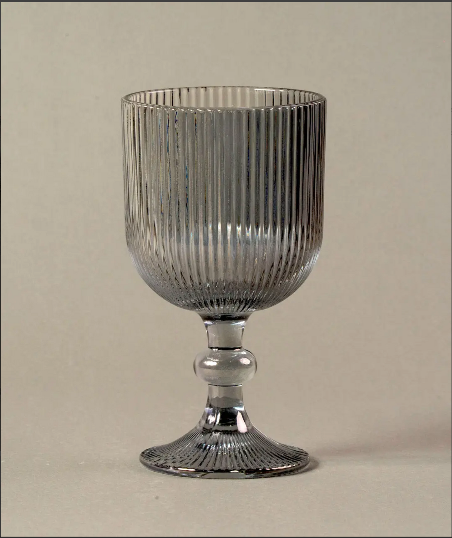 Juego de 4 Copas con lineas l Color humo