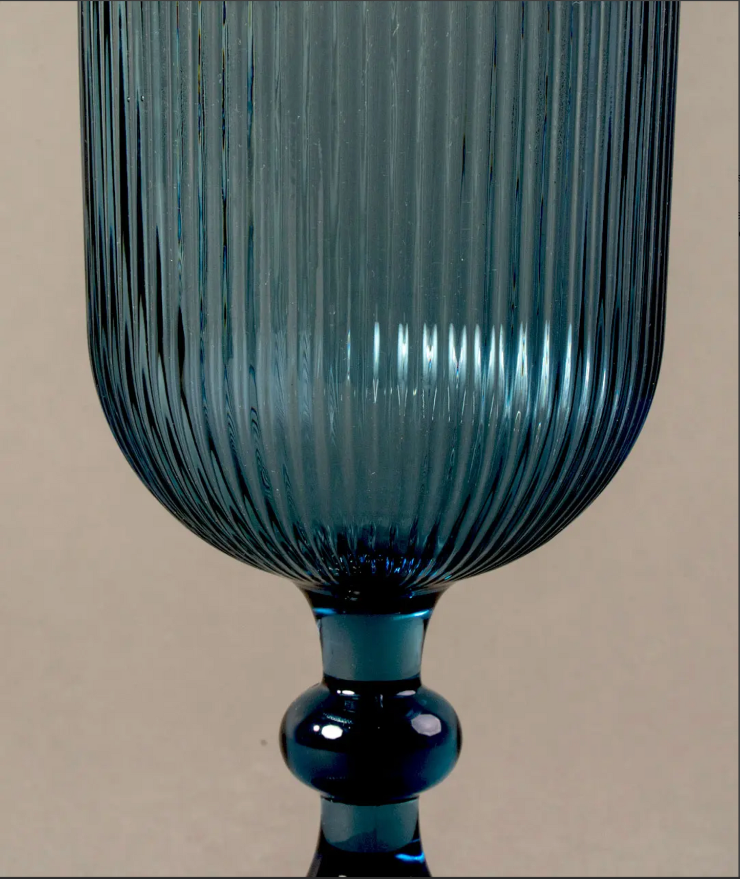 Juego de 4 Copas con lineas l Color Azul