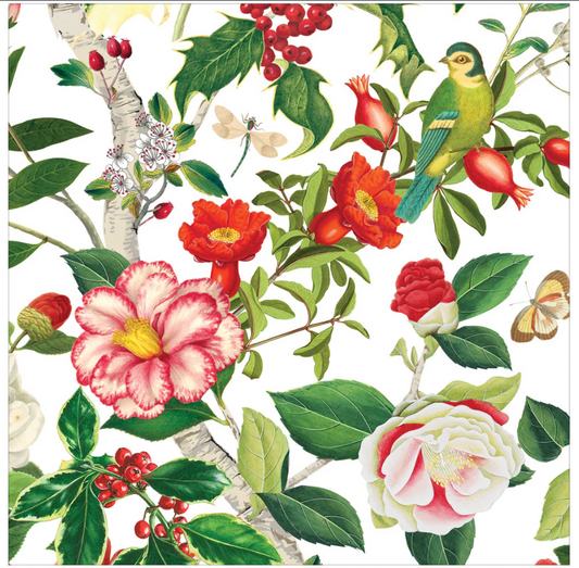 Paquete de Servilletas de papel l Flores con aves