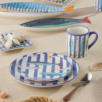 Juego de 4 platos para ensalada Something Fishy