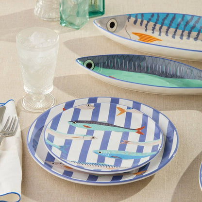 Juego de 4 platos para ensalada Something Fishy