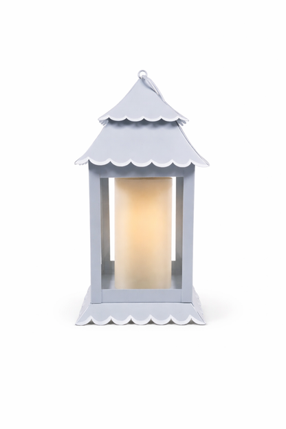 Candelabro de metal l Azul o Blanco