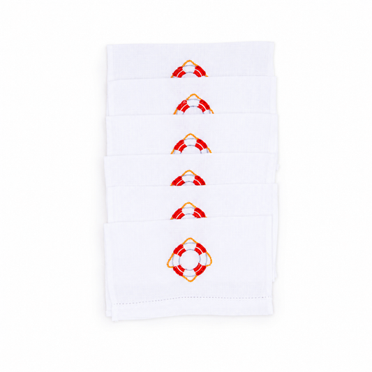 Juego de servilletas de cocktail Salavavidas
