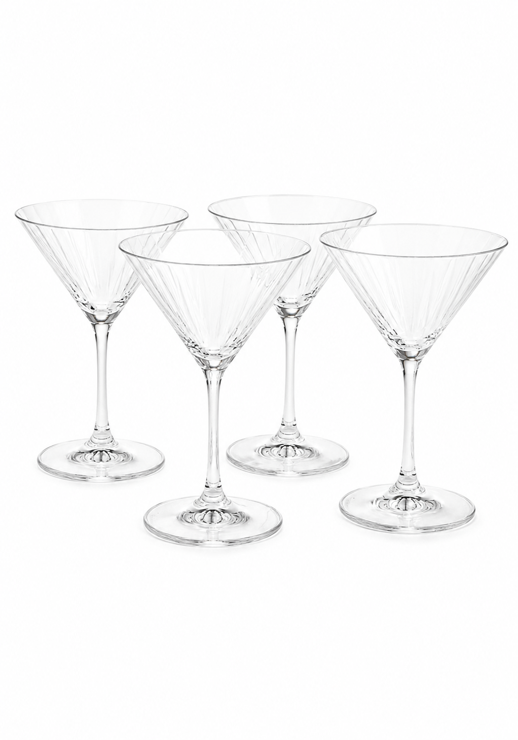 Juego de 4 copas martini
