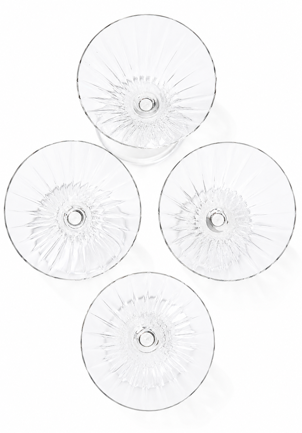 Juego de 4 copas martini