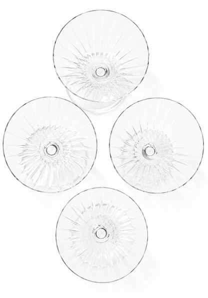 Juego de 4 copas martini