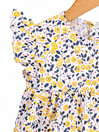 Vestido floreado l Color Amarillo