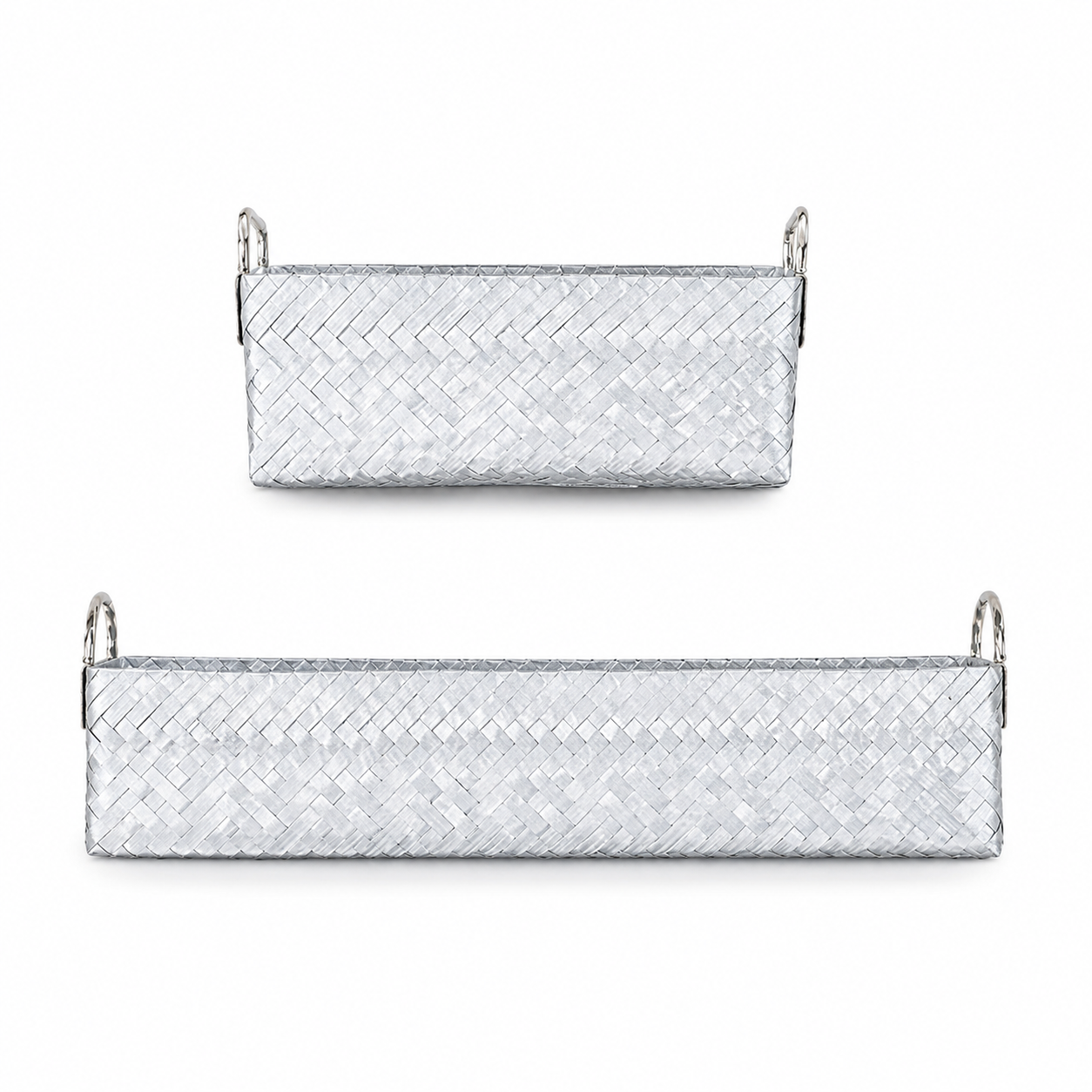 Galletera cuadrada con asas Grande l Aluminio trenzado