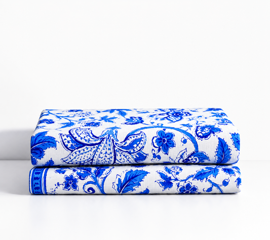 Mantel de algodón en estampado