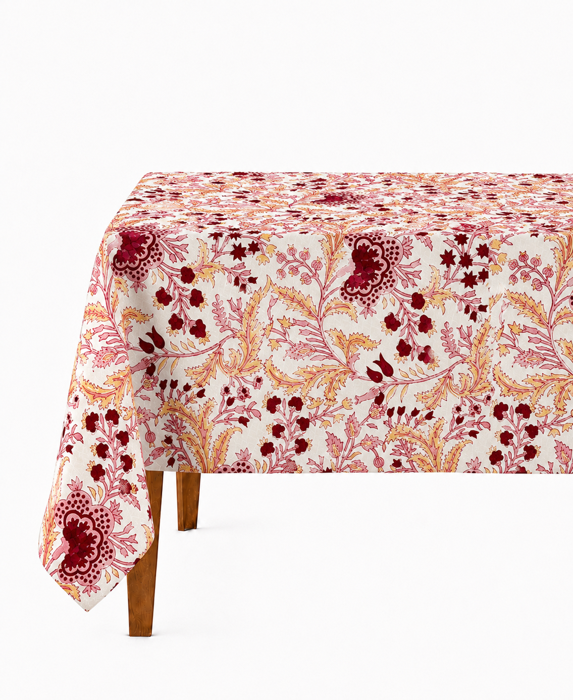 Mantel de algodón rosa