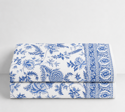 Mantel de algodón en estampado