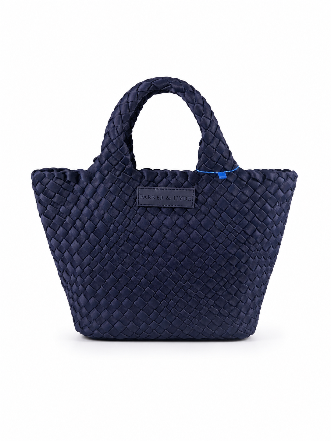 Bolsa trenzada azul
