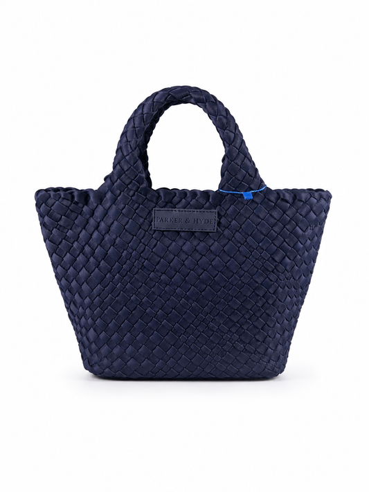 Bolsa trenzada azul