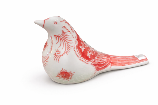 Pájaro de cerámica l Rojo
