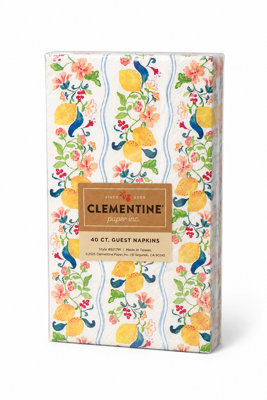 Paquete de Servilletas de papel l Limones amarillo