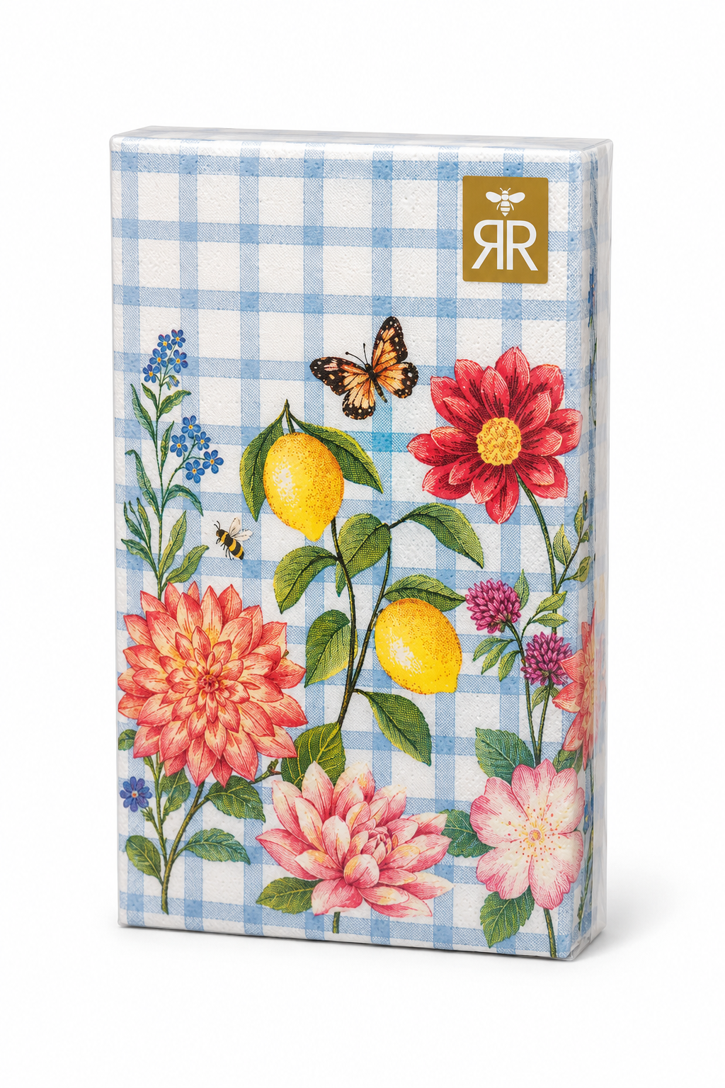 Paquete de Servilletas de papel l Flores y limones