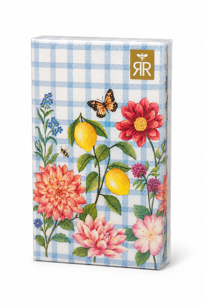 Paquete de Servilletas de papel l Flores y limones