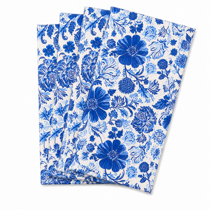 Paquete de Servilletas de papel l Flores Azules