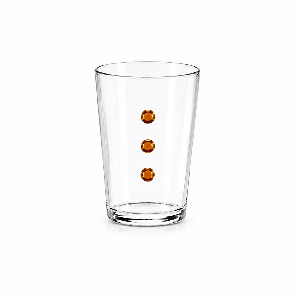 Juego de 4 vasos de puntitos l Color Ambar