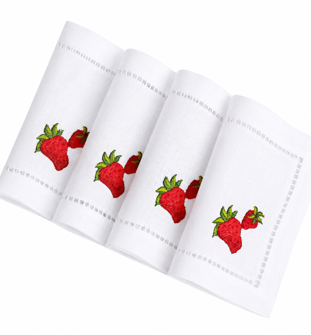 Juego de servilletas de cocktail Fresas