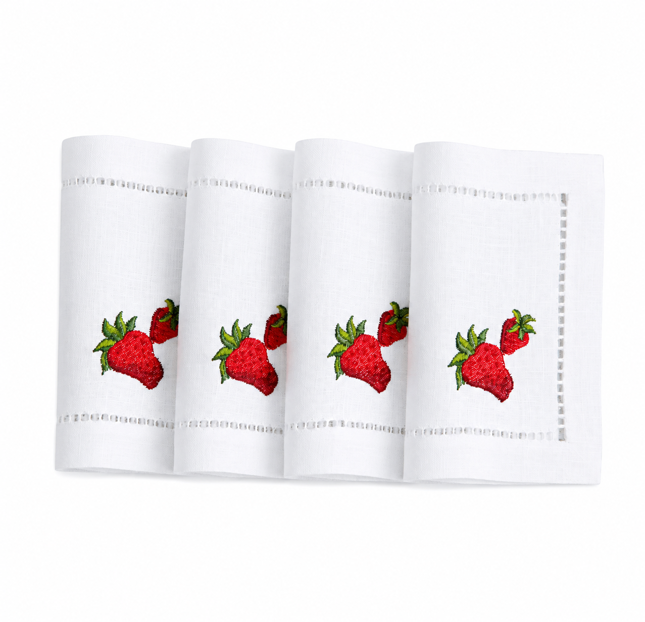 Juego de servilletas de cocktail Fresas