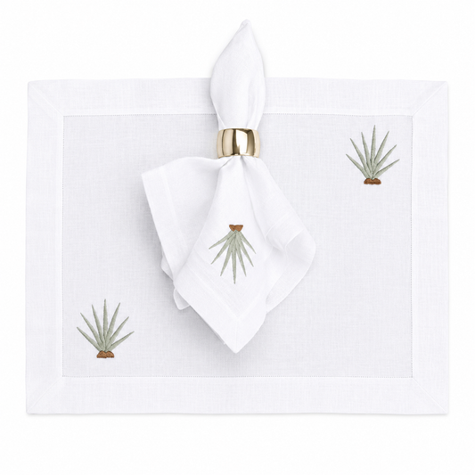 Juego de 4 Individuales con Servilleta l Agave