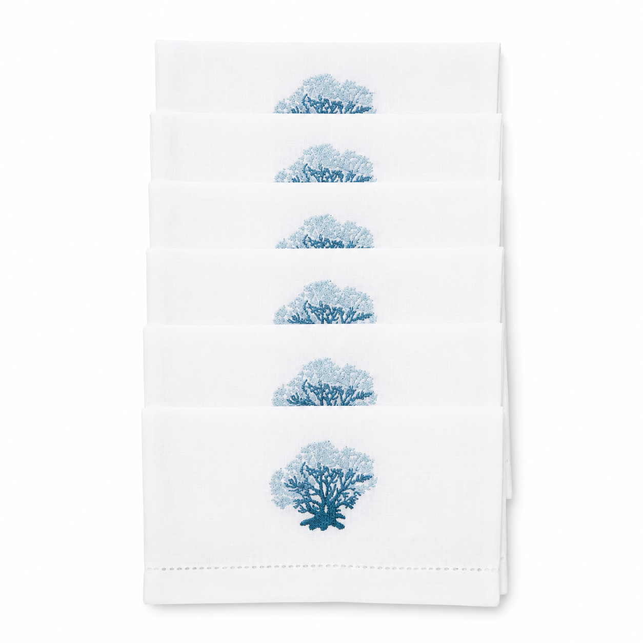 Juego de servilletas de cocktail Coral