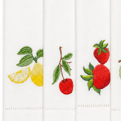 Juego de 4 servilletas de mesa Frutas